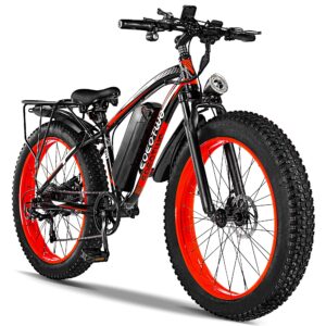 EOEOTWO Fat Tire Electric Bike, 1500W Peak Motor