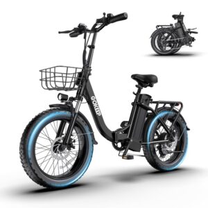 GOKEEP L20 Folding Electric Bike, 1300W Peak Motor