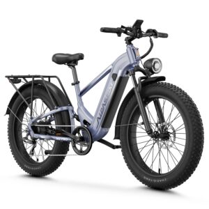 LEONX M2 Pro Electric Bike for Adults,1800W Peak Motor Electric Bike, 26'' x 4.0'' Fat Tire Electric Mountain Bike,48V 17.5AH Battery, 36MPH 85Miles Long Range E-Bike, Up to 110 Nm 7Speed