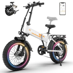 Movcan Q20 Folding Electric Bike, 1500W Peak Motor