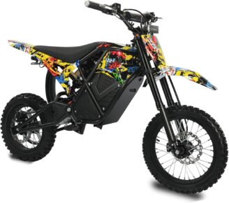 RM7 Electric Dirt Bike for Adults Teens, 2200W Peak Ebike, 48V 22.5Ah, 37 MPH, 45 Miles, 14"/12" Tire…