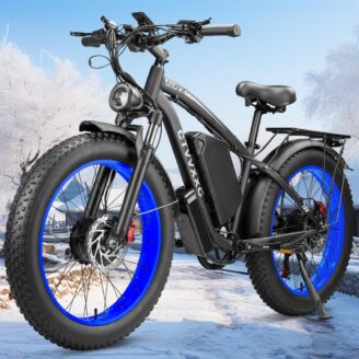 Peak 6000W Dual Motor Electric Bike for Adults - 24" Fat Tire E - Mountain Bikes with 1768Wh Removable…